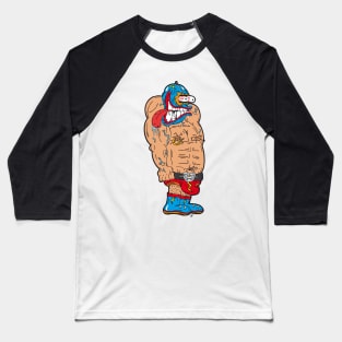 Luchador Loco (Crazy Wrestler) Baseball T-Shirt